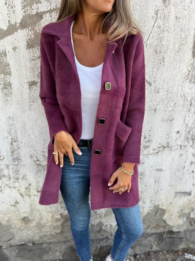 Langer Strick-Cardigan | Minimalistische Eleganz | Zeitloser Komfort