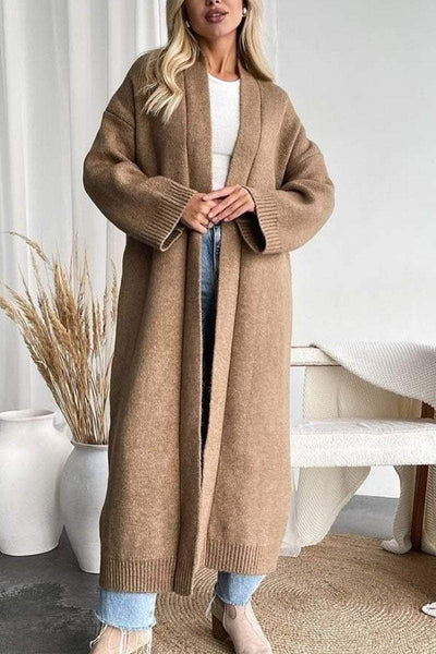 Langer Strick-Cardigan | Minimalistische Eleganz | Zeitloser Komfort