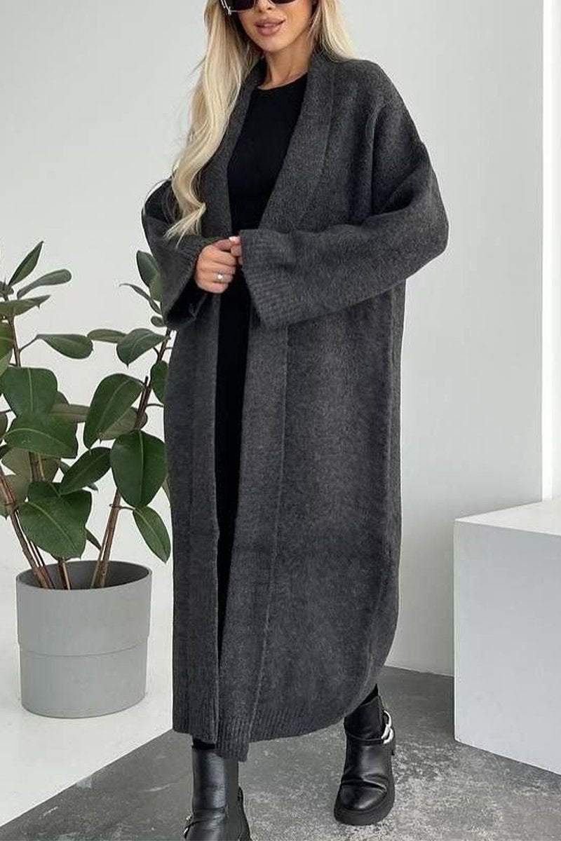 Langer Strick-Cardigan | Minimalistische Eleganz | Zeitloser Komfort
