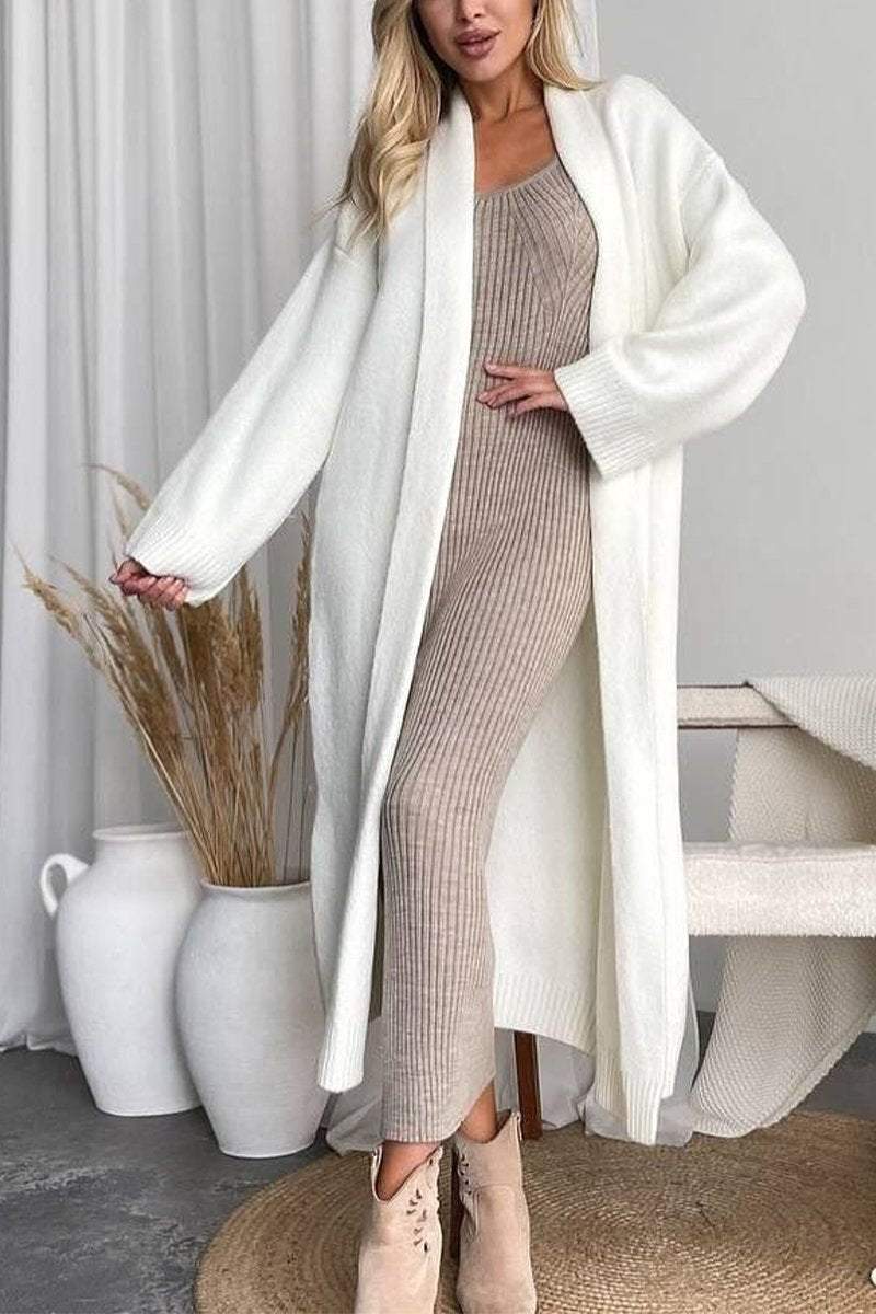 Langer Strick-Cardigan | Minimalistische Eleganz | Zeitloser Komfort