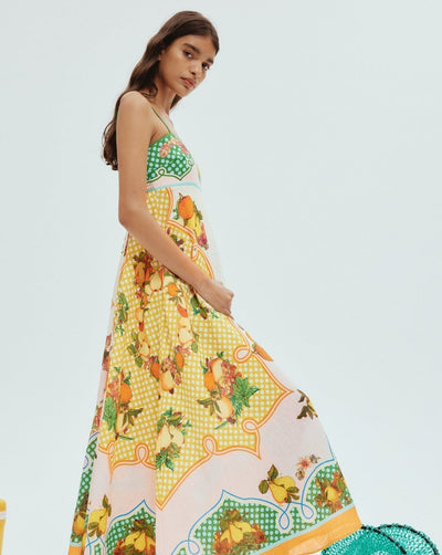 Basha - Damen Graffiti Druck Swing Kleid