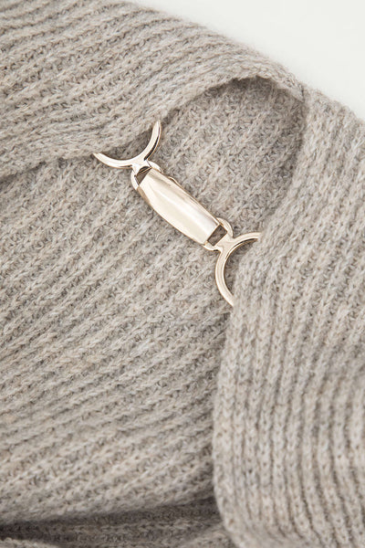 Strick-Midikleid | Elegante Silhouette | Off-Shoulder-Stil