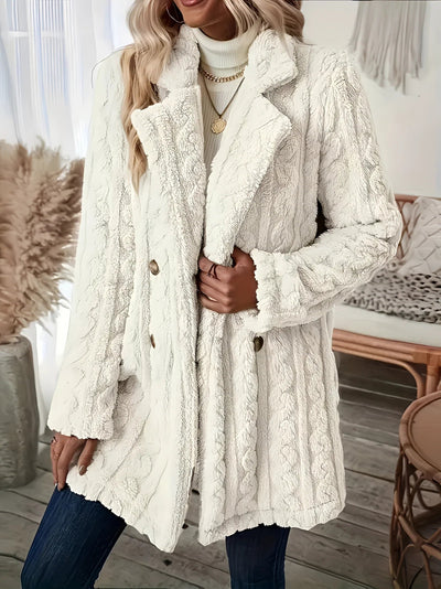 Kuscheliger Winter-Teddy-Mantel für Frauen - Philina