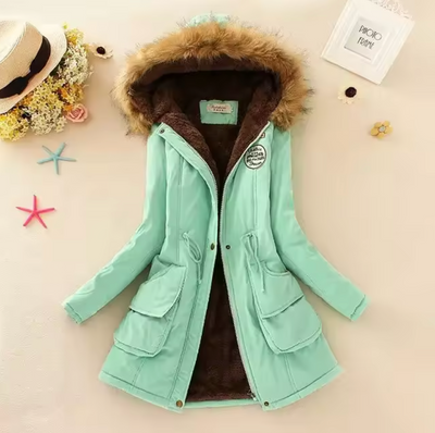 Lässige winddichte Jacke mit Kapuze - Josina