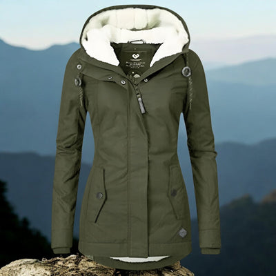 Lässige Winterjacke mit Kapuze für Frauen - Henriette