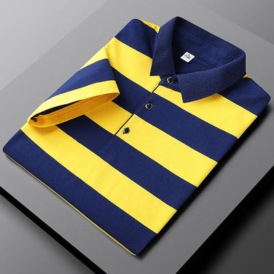 Legeres gestreiftes Poloshirt
