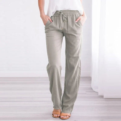 Luftige Baumwoll-Leinen-Hose für Damen - Mirja