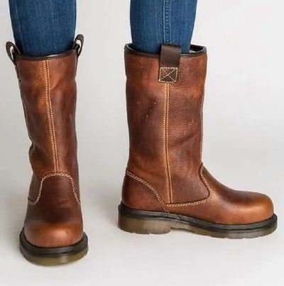 Shareen – Gefütterte Leder Stiefel Für Den Winter