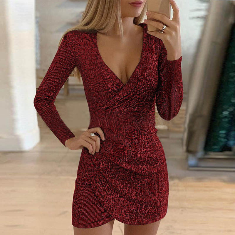 Mini-Glitzer-Kleid für Frauen - Adele