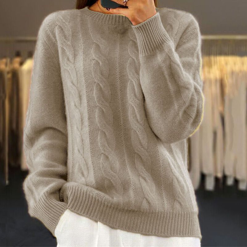 Moderner warmer Strickpullover - Valentina