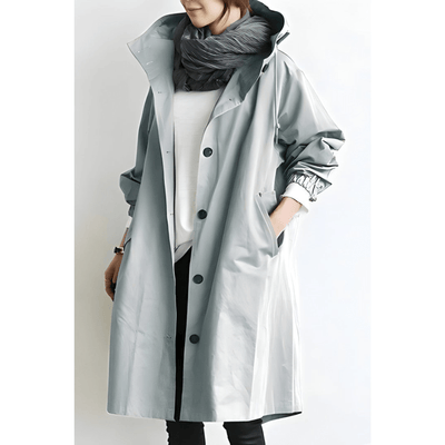 Edith | Langer Oversize-Trenchcoat mit modernem Minimalismus