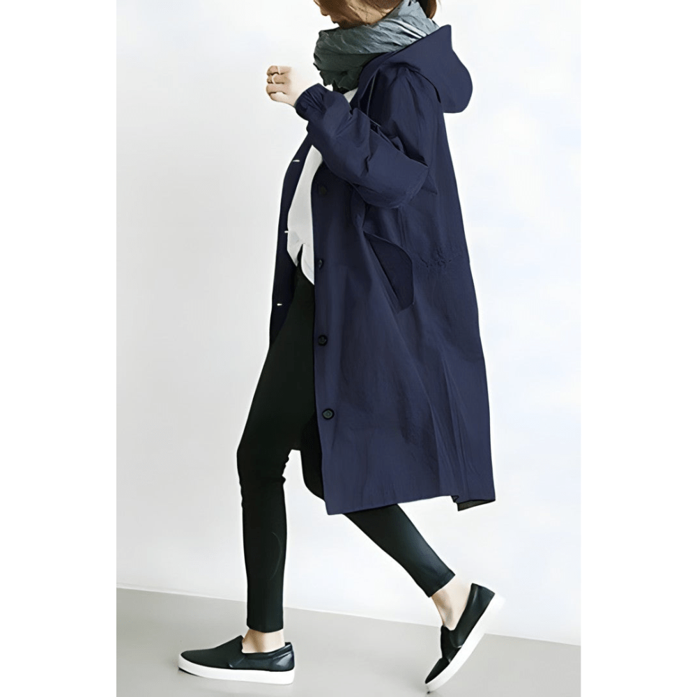 Edith | Langer Oversize-Trenchcoat mit modernem Minimalismus