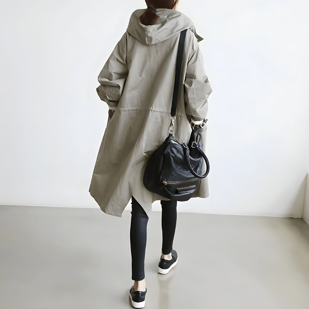 Edith | Langer Oversize-Trenchcoat mit modernem Minimalismus