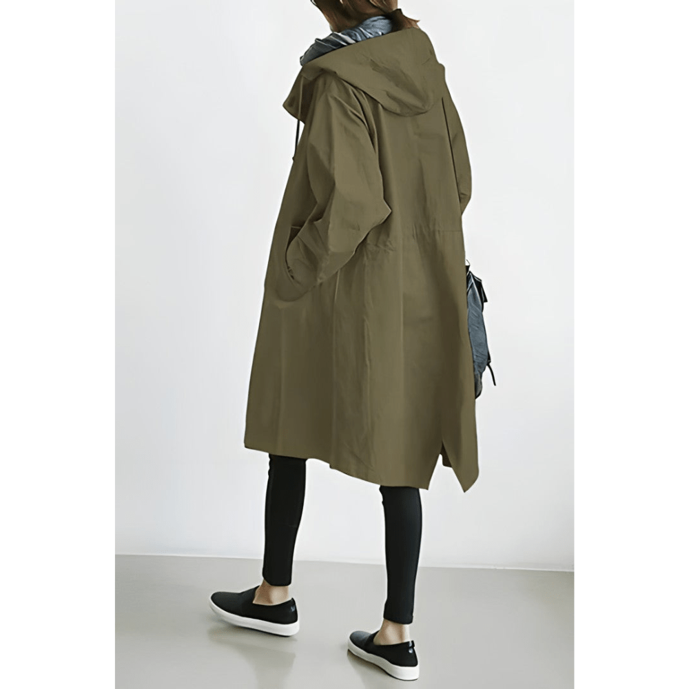 Edith | Langer Oversize-Trenchcoat mit modernem Minimalismus