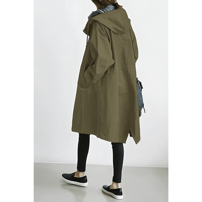Edith | Langer Oversize-Trenchcoat mit modernem Minimalismus