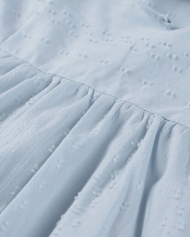 V-Ausschnitt Lockeres Hemdblusenkleid