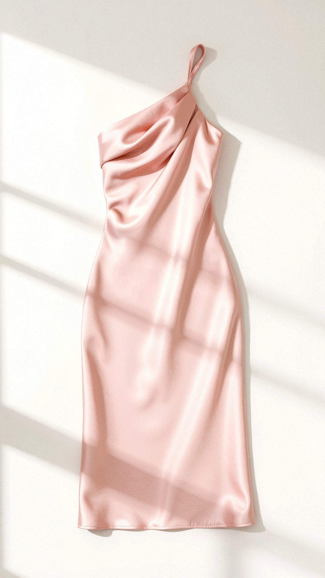 Zeny - Schickes Ein-Schulter Midikleid