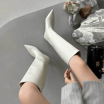 Rosetta | Damen Elegante Hohe Stiefel aus Leder