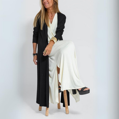 Maxikleid mit V-Ausschnitt | Eleganz & Komfort | Fließender Schnitt