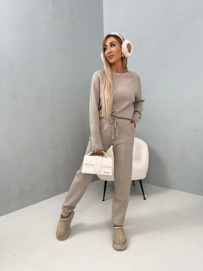 Loungewear-Set mit Pullover und Jogginghose | Baumwollmischung | Komfortabel und Warm