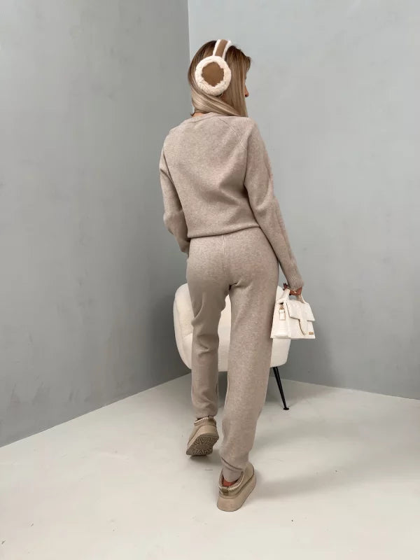 Loungewear-Set mit Pullover und Jogginghose | Baumwollmischung | Komfortabel und Warm