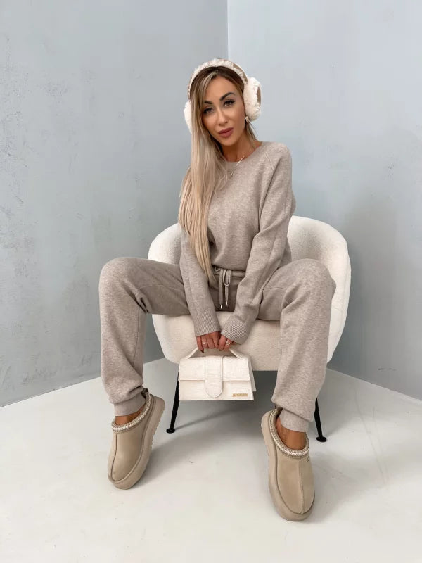 Loungewear-Set mit Pullover und Jogginghose | Baumwollmischung | Komfortabel und Warm