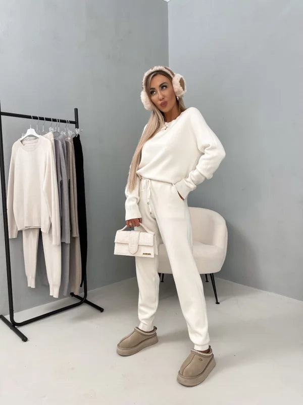 Loungewear-Set mit Pullover und Jogginghose | Baumwollmischung | Komfortabel und Warm