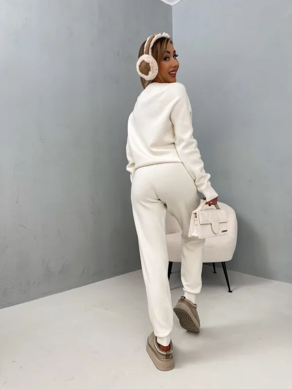 Loungewear-Set mit Pullover und Jogginghose | Baumwollmischung | Komfortabel und Warm