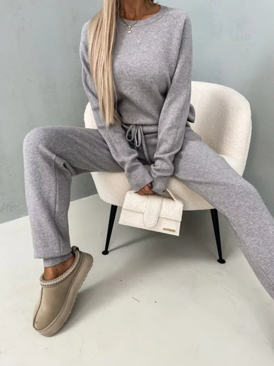 Loungewear-Set mit Pullover und Jogginghose | Baumwollmischung | Komfortabel und Warm