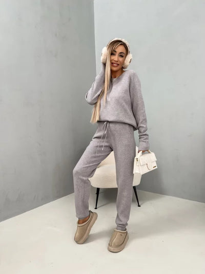 Loungewear-Set mit Pullover und Jogginghose | Baumwollmischung | Komfortabel und Warm