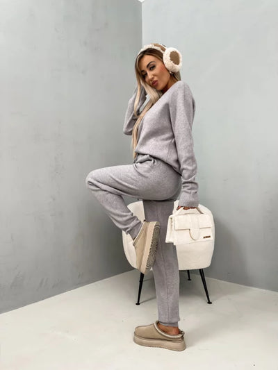 Loungewear-Set mit Pullover und Jogginghose | Baumwollmischung | Komfortabel und Warm