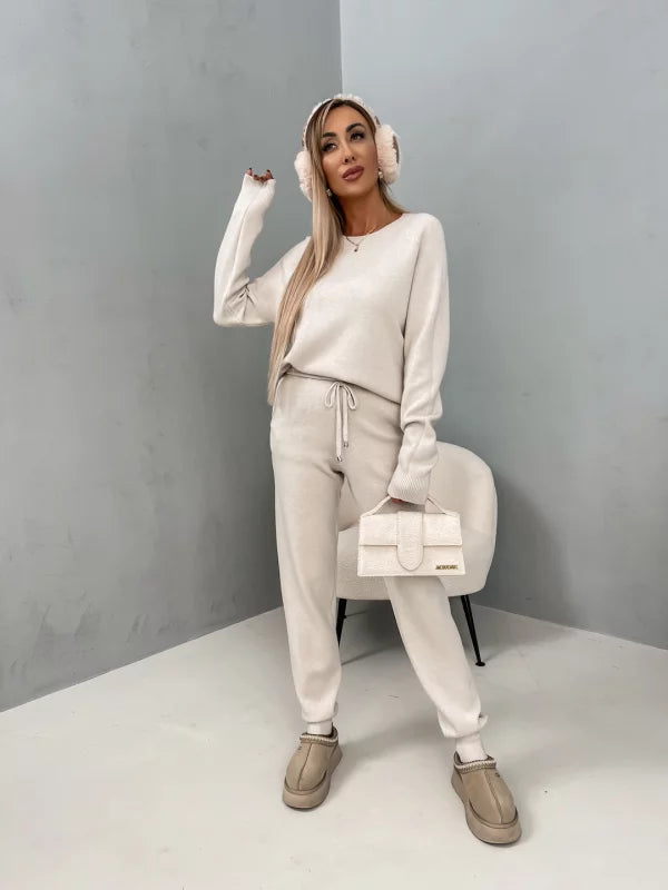 Loungewear-Set mit Pullover und Jogginghose | Baumwollmischung | Komfortabel und Warm