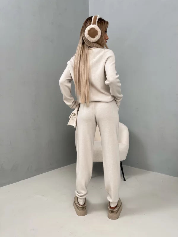Loungewear-Set mit Pullover und Jogginghose | Baumwollmischung | Komfortabel und Warm