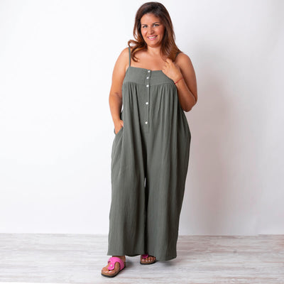 Jumpsuit mit Knopfleiste | Luftiger Komfort | Femininer Stil
