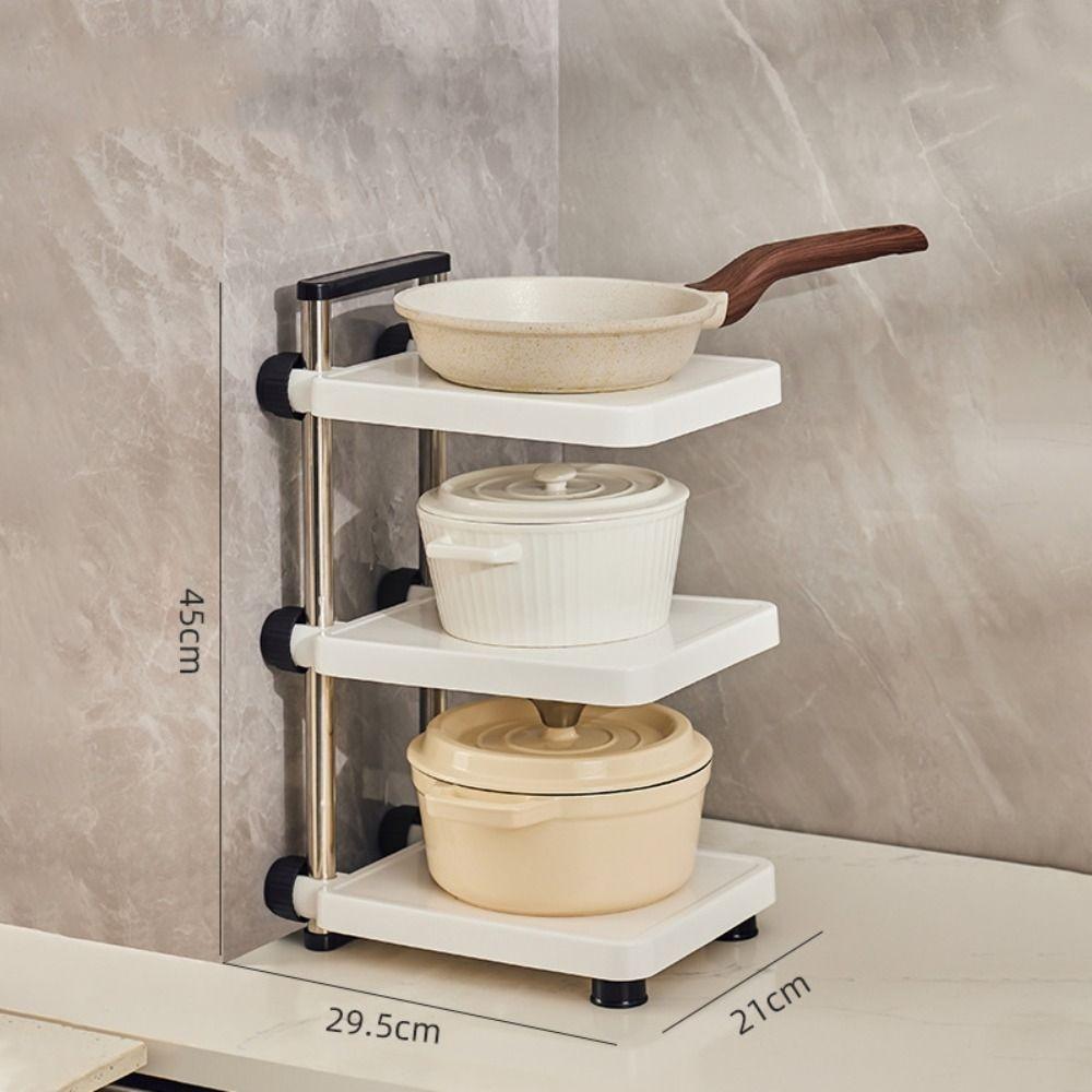 ClutterFree – 3-stufig verstellbares Aufbewahrungsregal für ein organisiertes Leben