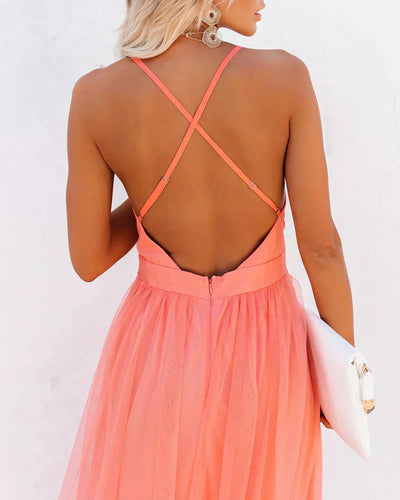 Belinda - Schickes Fließendes Maxi Kleid Sommer Stil