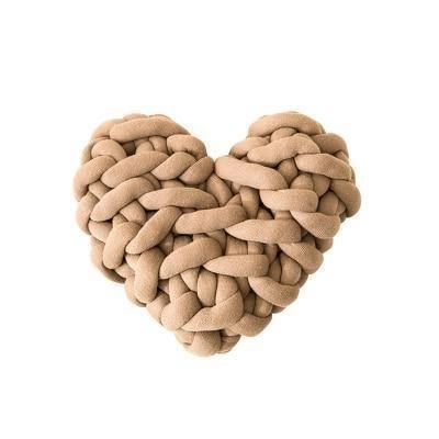 LoveTwist - Herzförmiges Strickkissen