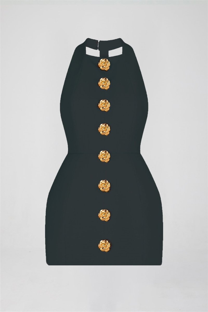 Elegantes Minikleid | Neckholderausschnitt | Femininer Chic