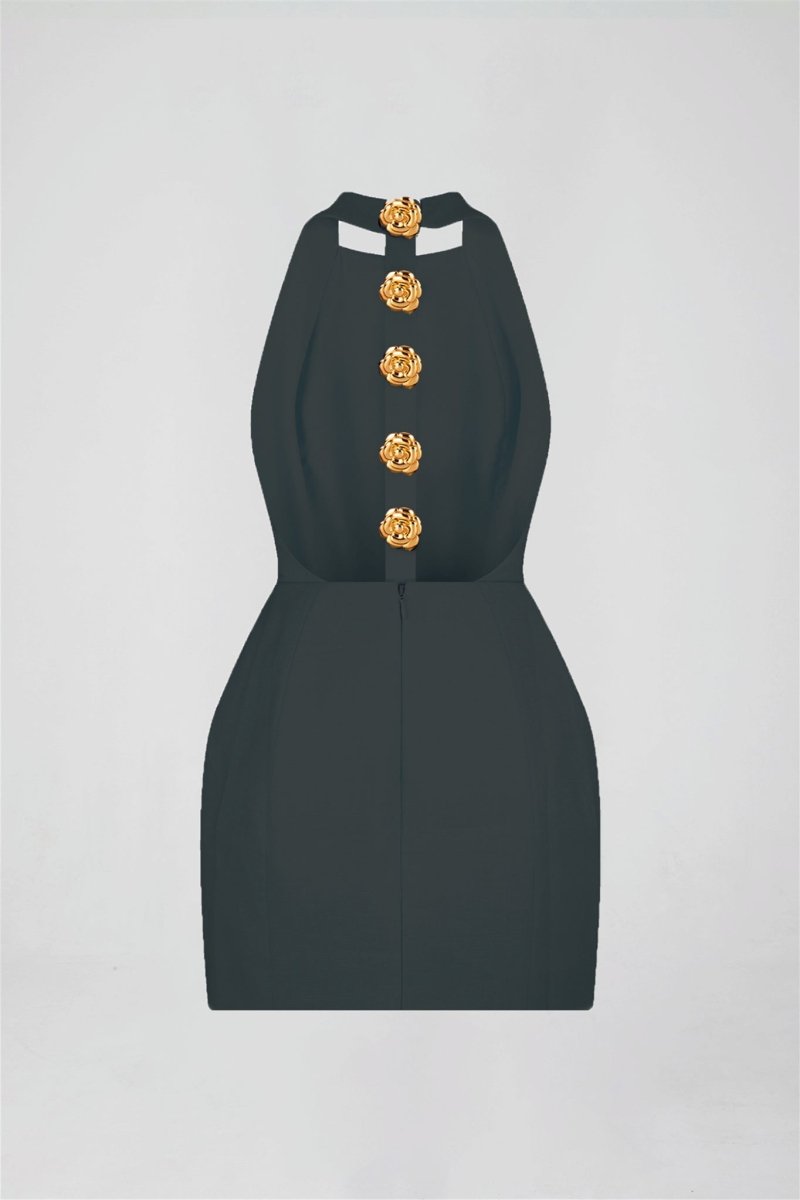 Elegantes Minikleid | Neckholderausschnitt | Femininer Chic