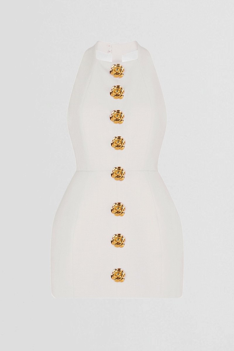 Elegantes Minikleid | Neckholderausschnitt | Femininer Chic