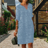 Amber - Elegantes Kleid für Damen in Himmelblau