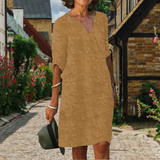 Amber - Elegantes Kleid für Damen in Khaki