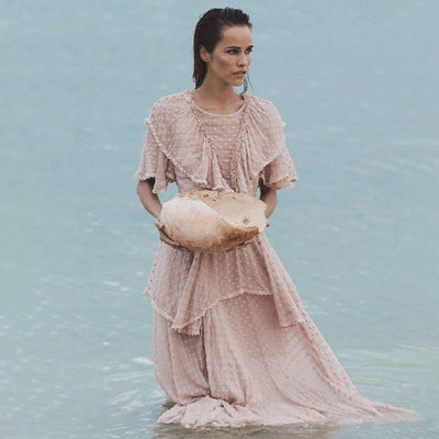 Heidi-Mode | Lange Rosa Bohème-Kleider