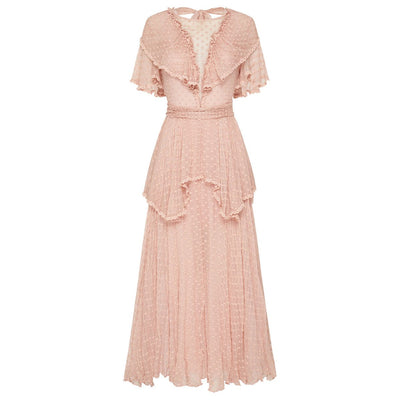 Heidi-Mode | Lange Rosa Bohème-Kleider