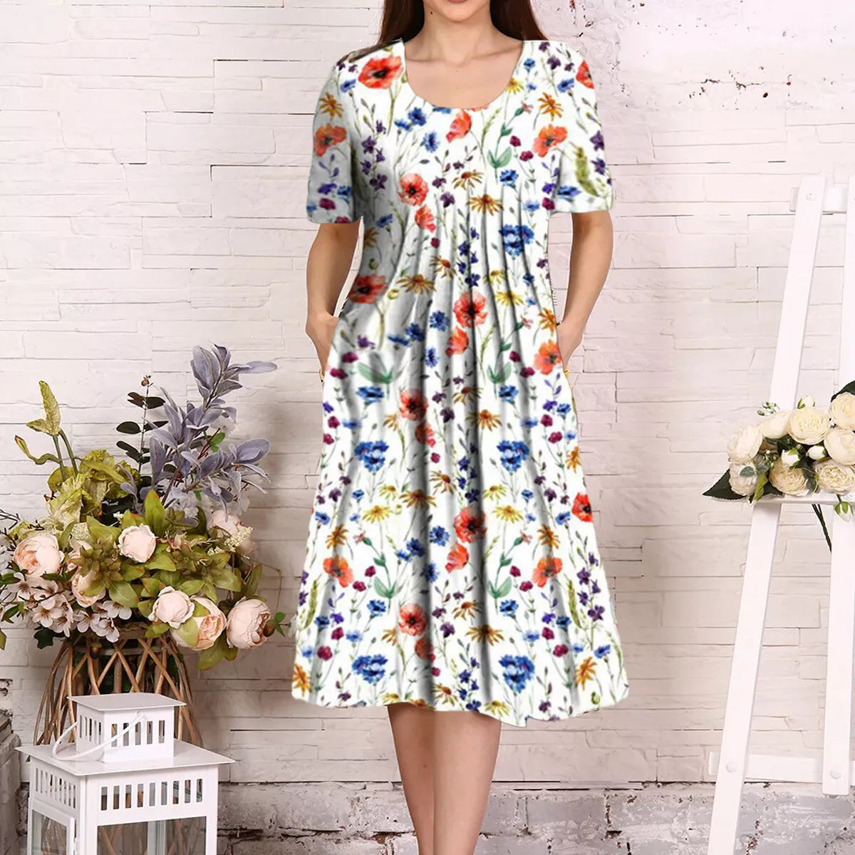 Midikleid mit Print | Bequem & Stilvoll | Sommerlicher Look