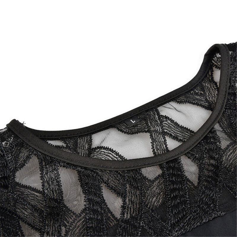 Lacelora™ – Damen Midi-Kleid mit Eleganter Spitze