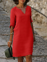 Skylar – Elegantes Damen Freizeitkleid in Red