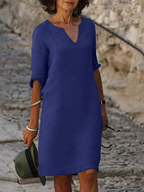 Skylar – Elegantes Damen Freizeitkleid in Navy Blue