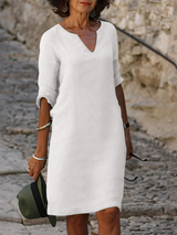 Skylar – Elegantes Damen Freizeitkleid in White