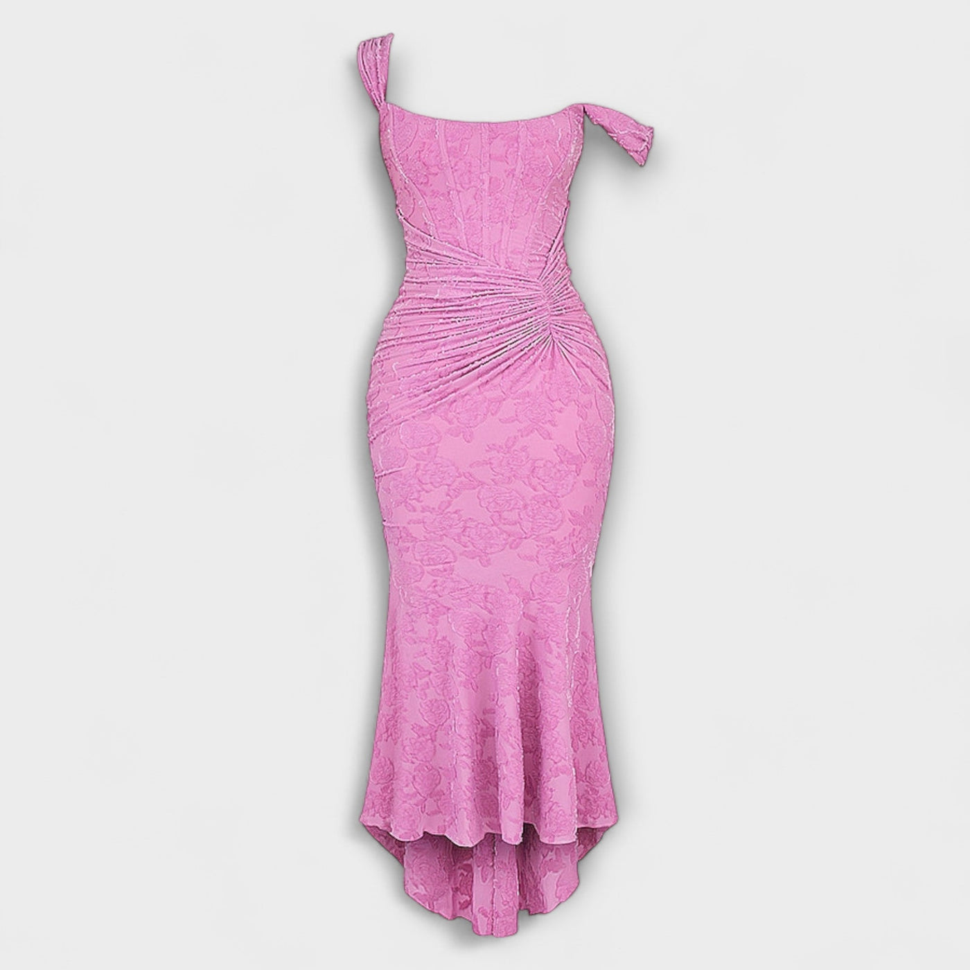 Renske - Langes Kleid mit Eleganten und Raffinierten Korsett